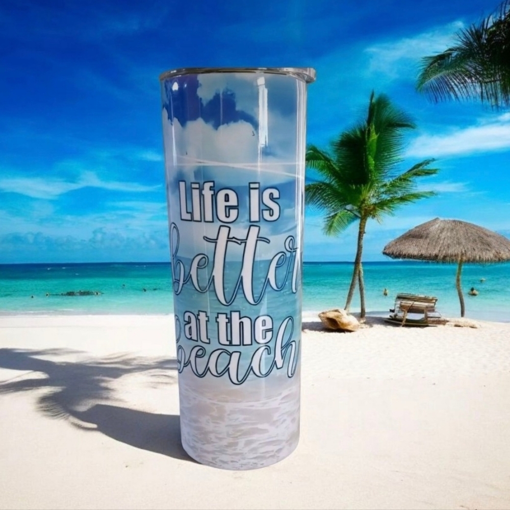 Life is Better at the Beach 20oz Tumbler 🎉sale